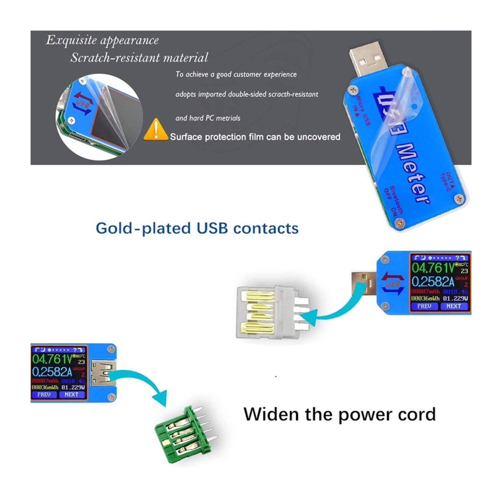 Amazon.co.jp: 多機能USB テスター UM25/UM25C USB テスター USB 2.0